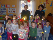 Odblaskowi piesi w "Wesołym Domku"