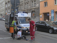 Pieszy potrącony na przejściu ?