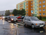 Strażnicy zabezpieczyli wypadek drogowy.