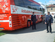 Strażnicy zbierali krew.