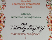 Strażniczki miejskie w Przedszkolu "Calineczka"
