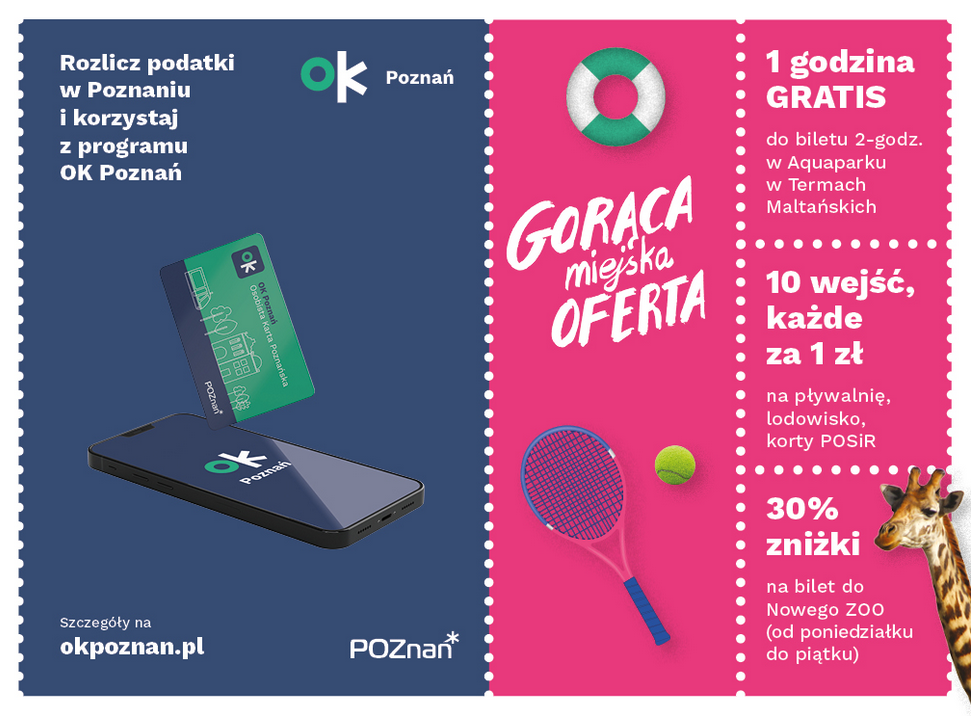 Łap okazje z OK Poznań, fot. okpoznan.pl - grafika artykułu